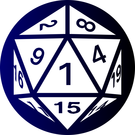 Blue D20